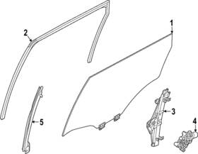 82330-6ta0d Nissan Genuine Glass Run-rear Door Window Right-hand