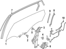 82331-5mp0b Nissan Genuine Run Channel