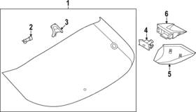 90358-6ra0a Nissan Genuine Lift Gate Glass Clip 90358-6ra0a Nissan Genuine Lift Gate Glass Clip