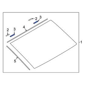 727143ja0a Nissan Oe For Altima 2016-2024 Windshield Spacer