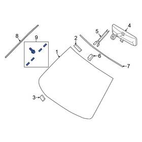 727263ta0a Nissan Oe For Altima 2013-2018 Windshield Molding Clip