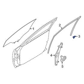 802d54ra0a Nissan Oe For Maxima 16-23 Front Left Door Window Channel Clip