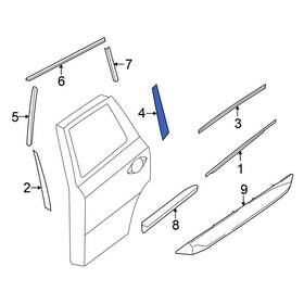 828123ka2a Nissan Oe For Pathfinder 2013-2020 Black Out Tape