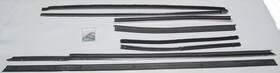 76584 Nors 1963-1965 Buick Riviera Window Felt Sweeper Fuzzies 8 Piece Kit With Hardware