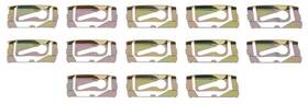 153736 Oer For Chevy Nova 1969-1972 Front Windshield Molding Clip Set