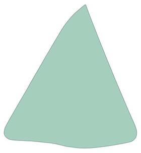 29710alt Oer Authorized 1964-66 Mustang Quarter Window Glass Coupe Light Green Tint Drivers