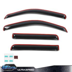 Pit66 Ult26357 In-channel Window Vent Visors Deflectors Fits 2022-2024 Nissan Frontier Crew Cab