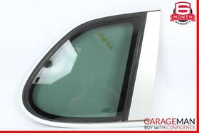 95554311258 Porsche 03-06 Cayenne 955 Rear Right Side Quarter Window Glass Panel White