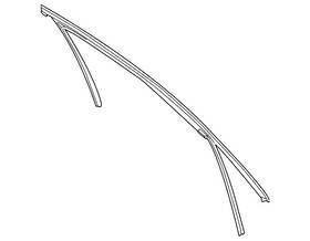 958-531-431-02-5ap Porsche Genuine Run Channel 958-531-431-02-5ap Porsche Genuine Run Channel