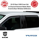 680071 Putco Element Matte Black In-channel Window Deflectors For 19-22 Ram 1500 Crew