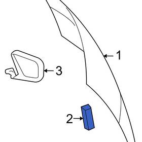 4278662 Ram Oe For C/v 2012-2015 Back Glass Spacer
