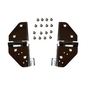 11112.01 Rugged Ridge Windshield Hinge Kit Stainless Steel Fits 76-95 Jeep Cj/wrangler