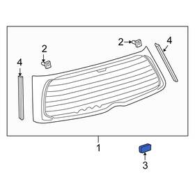 627850r010 Scion Oe For Xb 2004-2006 Quarter Panel Glass Spacer