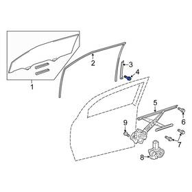 90119a0247 Scion Oe For Iq 2012-2015 Door Window Glass Surround Channel Bolt
