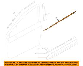 61280sj030 Subaru Oem 19-23 Forester Front Door Exterior Trim-belt Molding