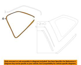 65245sj000 Subaru Oem 19-23 Forester Quarter Panel Glass-dam