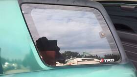284-59380al Toyota Rear Side Window Driver Quarter Glass 2 Door Hard Top Green Tint Fits 96-00 Rav4