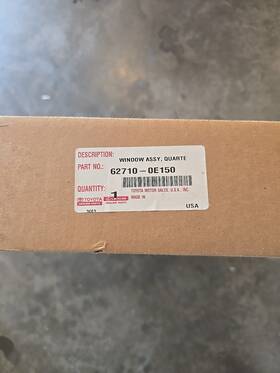62710-0e015 Toyota 2014-2019 Highlander Rt Quarter Glass