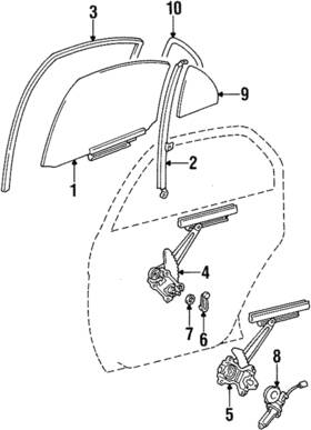 67407-12150 Toyota Genuine Division Bar