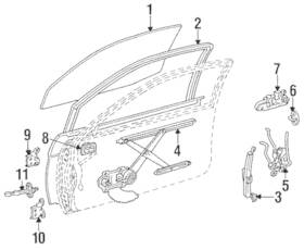 68141-16180 Toyota Genuine Run Channel