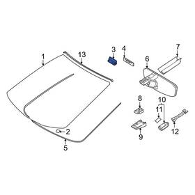 5611530120 Toyota Oe For Tundra 2011-2024 Front Windshield Stopper