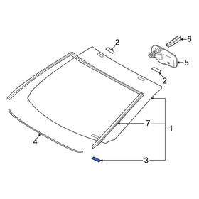 5616530010 Toyota Oe For Rav4 2013-2018 Front Left Lower Windshield Stopper