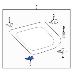 6276135020 Toyota Oe For 4runner 10-24 Front Right Lower Quarter Window Trim Clip 6276135020 Toyota Oe For 4runner 10-24 Front Right Lower Quarter Window Trim Clip
