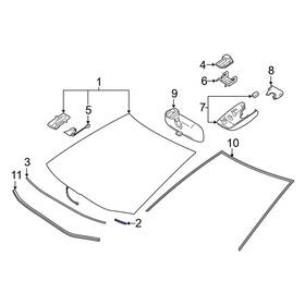 7586224030 Toyota Oe For Corolla 2019-2024 Windshield Insulator