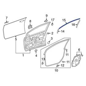 7598547050 Toyota Oe For Prius Awd-e 19-22 Front Right Upper Black Out Tape 7598547050 Toyota Oe For Prius Awd-e 19-22 Front Right Upper Black Out Tape