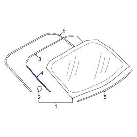 Su00309463 Toyota Oe For Gr86 2022-2024 Outer Back Glass Insulator Su00309463 Toyota Oe For Gr86 2022-2024 Outer Back Glass Insulator