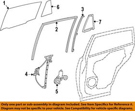 681420r051 Toyota Oem 2019 Rav4 Rear Door Glass Hardware-run Channel Right