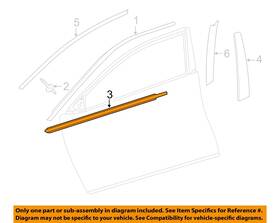 Toyota Oem 7571006180 15-17 Camry Front Door Exterior Trim-belt Molding