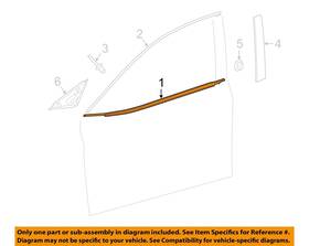 7571006210 Toyota Oem 18-23 Camry Front Door Exterior Trim-belt Molding 7571006210 Toyota Oem 18-23 Camry Front Door Exterior Trim-belt Molding