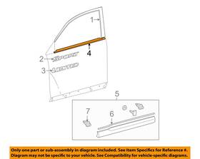757200e040 Toyota Oem Oem-door Window Sweep-belt Molding Weatherstrip Left 757200e040 Toyota Oem Oem-door Window Sweep-belt Molding Weatherstrip Left