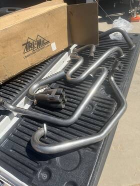 3101r Tri Mill Industries Tri-mil 1-1/2in Raw Steel Bobcat Exhaust With Straight Stinger - 3101r Tri Mill Industries Tri-mil 1-1/2in Raw Steel Bobcat Exhaust With Straight Stinger -