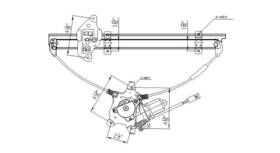 660069 Tyc Power Window Motor And Regulator Assembly Fits 98-01 Nissan Altima