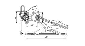660093 Tyc Window Reg With Motor 660093 Tyc Window Reg With Motor