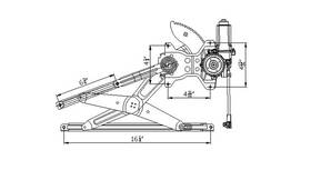 660094 Tyc Power Window Motor And Regulator Assembly