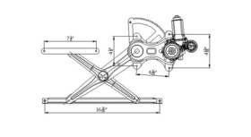 660100 Tyc Power Window Motor And Regulator Assembly Fits 03-08 Toyota Corolla