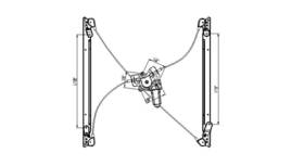 660147 Tyc Power Window Motor And Regulator Assembly