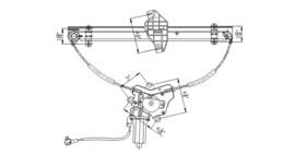 660152 Tyc Power Window Motor And Regulator Assembly Fits 96-00 Hyundai Elantra