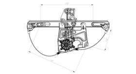 660424 Tyc Power Window Regulator With Motor For 00-01 Cadillac Deville 2-pin Front Left