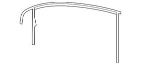 1k5-837-431-d-5ap Volkswagen Genuine Window Guide