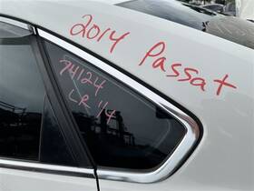 284-50509al Volkswagen Driver Left Quarter Glass Chrome Surround Fits 12-19 Passat 1168221