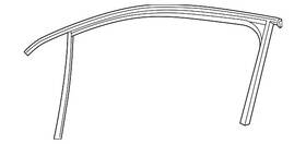 3cm-837-432-5ap Volkswagen Genuine Window Channel