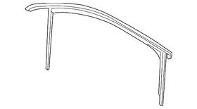 561-837-432-h-5ap Volkswagen Genuine Window Channel