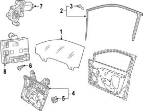 5h4-837-440-b-5ap Volkswagen Genuine Window Channel