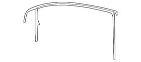 5k3-837-431-b-5ap Volkswagen Genuine Window Channel