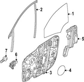 32430961 Volvo Genuine Window Channel