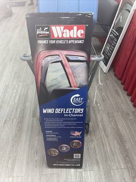 72-37487 Westin Wade 72 37487 In Channel Wind Deflectors Set Smoke New Ford/murcury